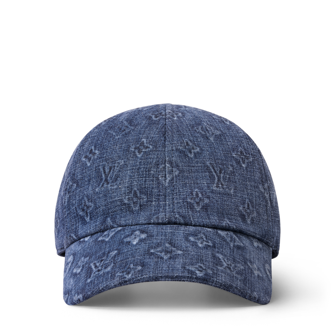 LOUIS VUITTON デニム ベースボールキャップ Washed Monogram Ghost Cap S00 - Men - Accessories | LOUIS VUITTON ®